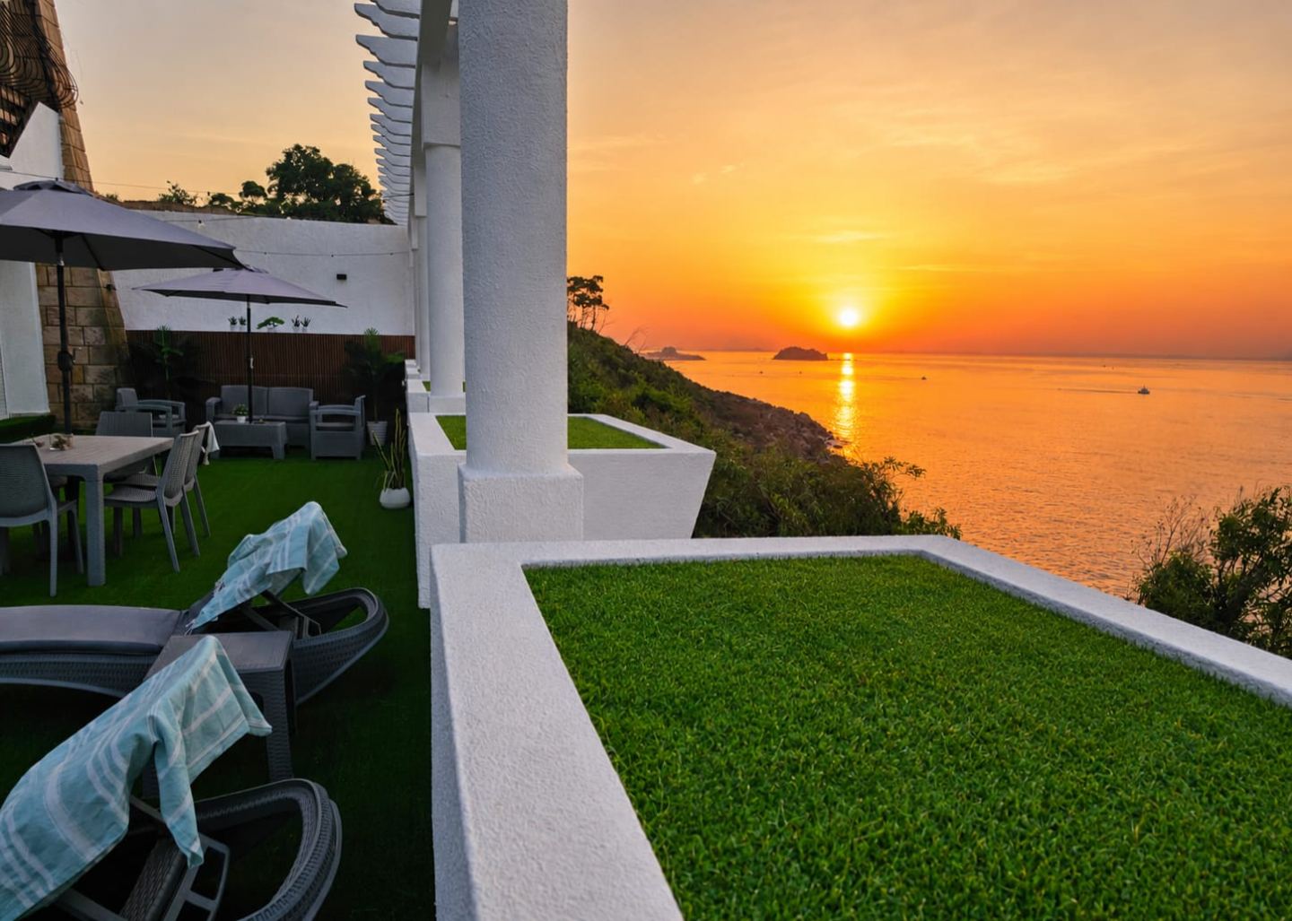 Coucher de soleil depuis Casa Palméa